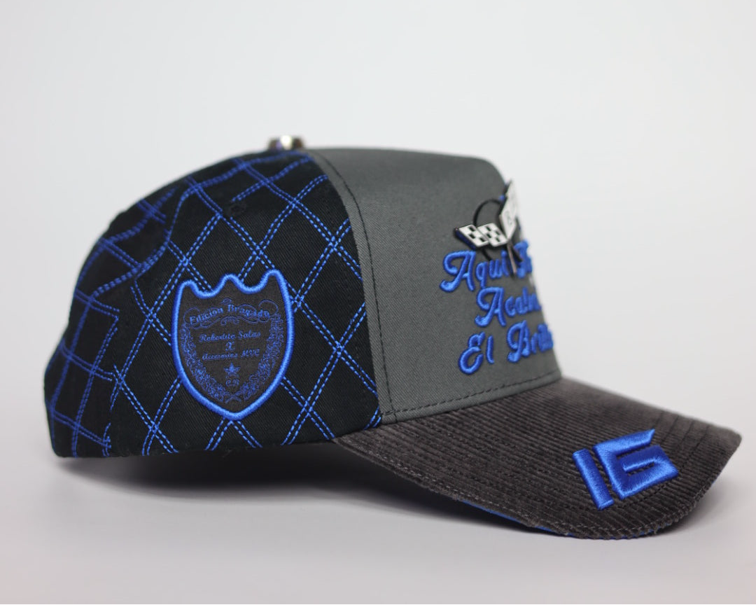 Gorra “Aqui No Acaba el Brillo” x Robertito Salas (Azul)