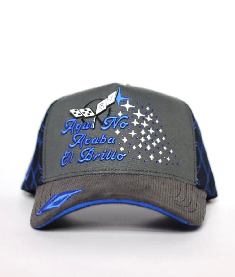 Gorra “Aqui No Acaba el Brillo” x Robertito Salas (Azul)